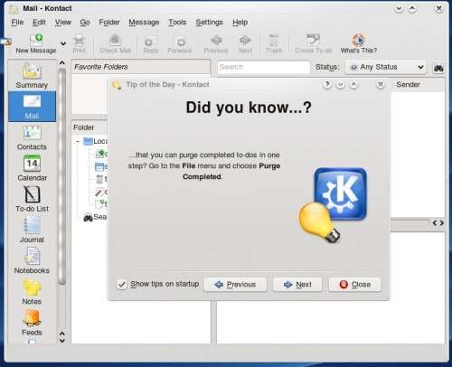 KDE PIM 4.6 llegará en junio, con KDE SC 4.6.4