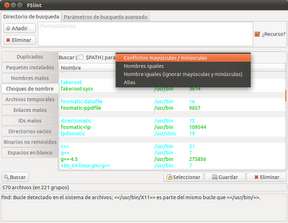 fslint, un buscador de duplicados para acaparadores