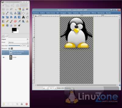 Efecto reflejo con Gimp