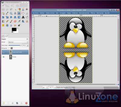 Efecto reflejo con Gimp