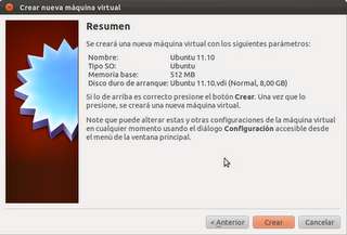 Cómo crear una máquina virtual en Ubuntu 11.10