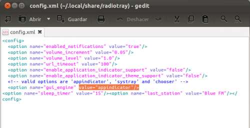 Habilitar Radio Tray en la bandeja del sistema en Ubuntu 11.10