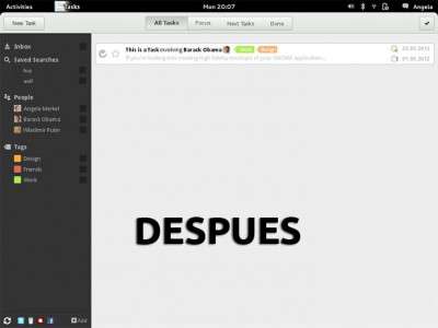 El organizador de tareas GTG presenta su nuevo diseño