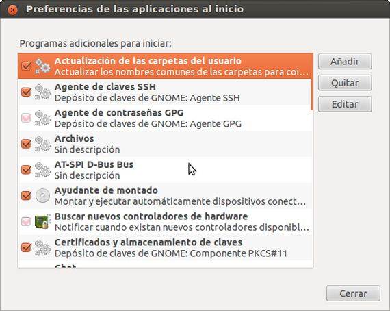 Cómo activar la opción de Aplicaciones al inicio en Ubuntu 12 04