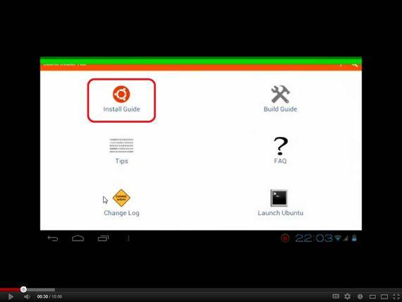 Cómo instalar Ubuntu12.04 en dispositivos Android con Ubuntu Installer