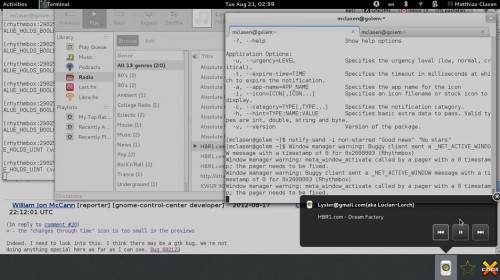 Adelanto de características de GNOME 3.6