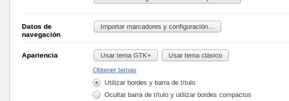Integra la apariencia de Chromium en Kubuntu