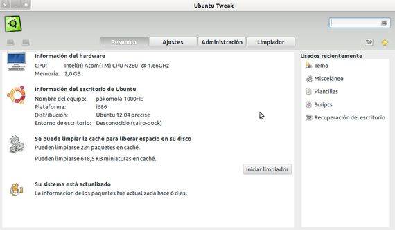 Cómo instalar ubuntu-tweak en Ubuntu 12.04
