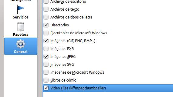 Miniaturas de vídeo en Dolphin