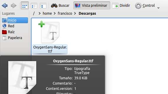 Instalando tipos de letra en KDE