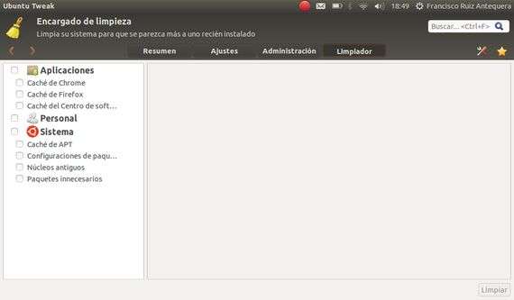 Modificando el aspecto de Unity con Ubuntu-tweak-tools