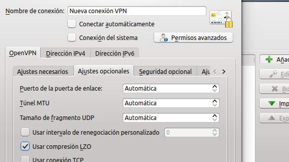 Creando una conexión VPN en KDE