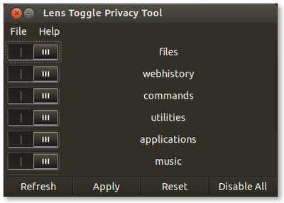 Habilita o deshabilita las lentes de Ubuntu a tu gusto: bye, bye Amazon!