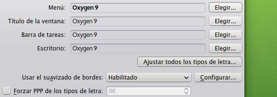 Cambia los tipos de letra en KDE