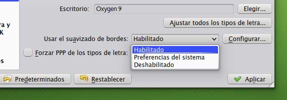 Cambia los tipos de letra en KDE