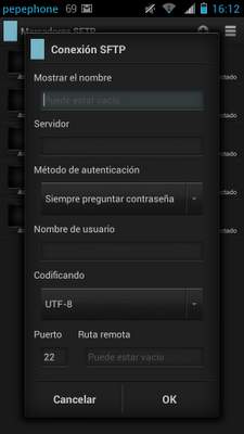 Ubuntu y Android, dos amigos que comparten información de forma inalámbrica por sFTP
