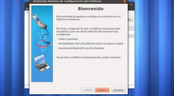 Wammu sincroniza teléfonos móviles con Ubuntu