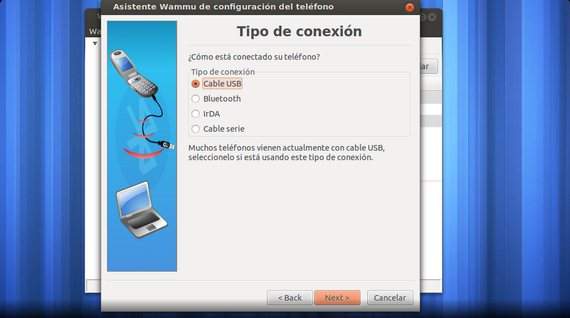 Wammu sincroniza teléfonos móviles con Ubuntu