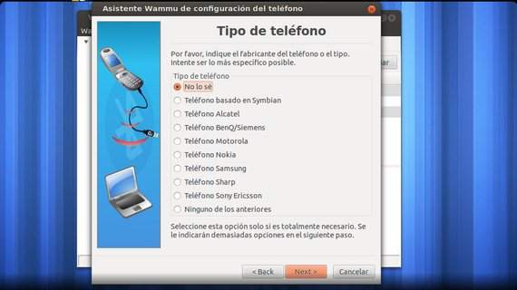 Wammu sincroniza teléfonos móviles con Ubuntu