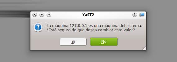 Cambiando el nombre del equipo en openSUSE
