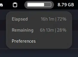 Day Progress en GNOME